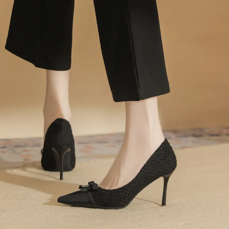 Ainer-cat Slim Heel High Heels 8cm Women's-12