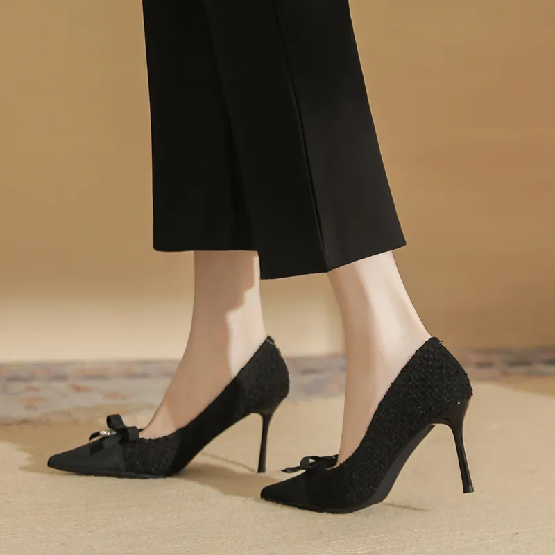 Ainer-cat Slim Heel High Heels 8cm Women's-13