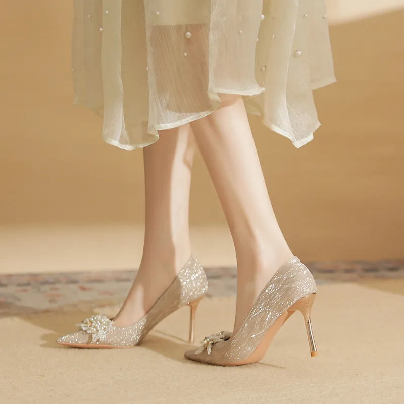 Ainer-cat Slim Heel High Heels 6cm Women's-2