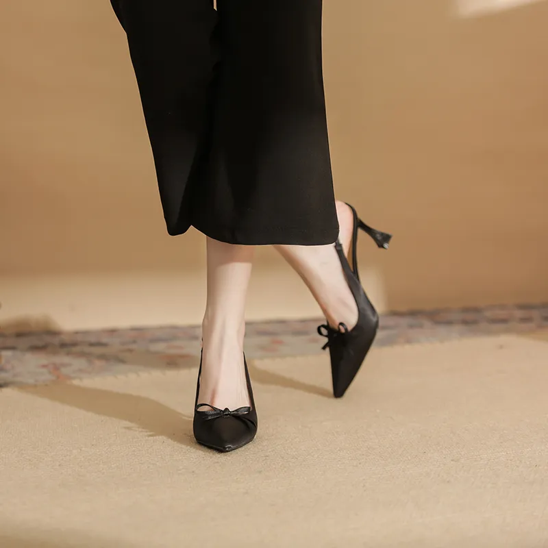 Ainer-cat Flared Heel High Heels 7.5cm Women's-2