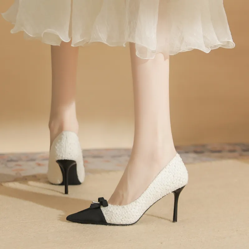 Ainer-cat Slim Heel High Heels 8cm Women's-4
