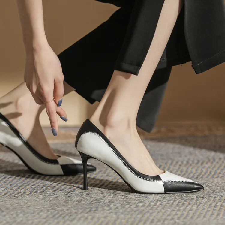 Ainer-cat Slim Heel High Heels Women's-10