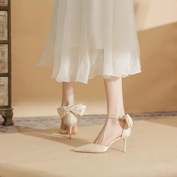 Ainer-cat High Heels 8cm Women's Apricot-3