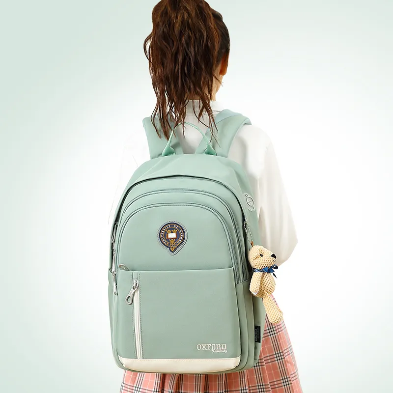 UNIVERSITY OF OXFORD Fabric Backpack Regular Unisex Khaki/Bean Green/Taro Purple-7