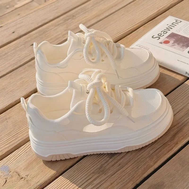 Boldi Kuki Slip Resistant, Abrasion Resistant, Breathable Low Top Skateboard Shoes Women's Ecru Shopping Bag-1