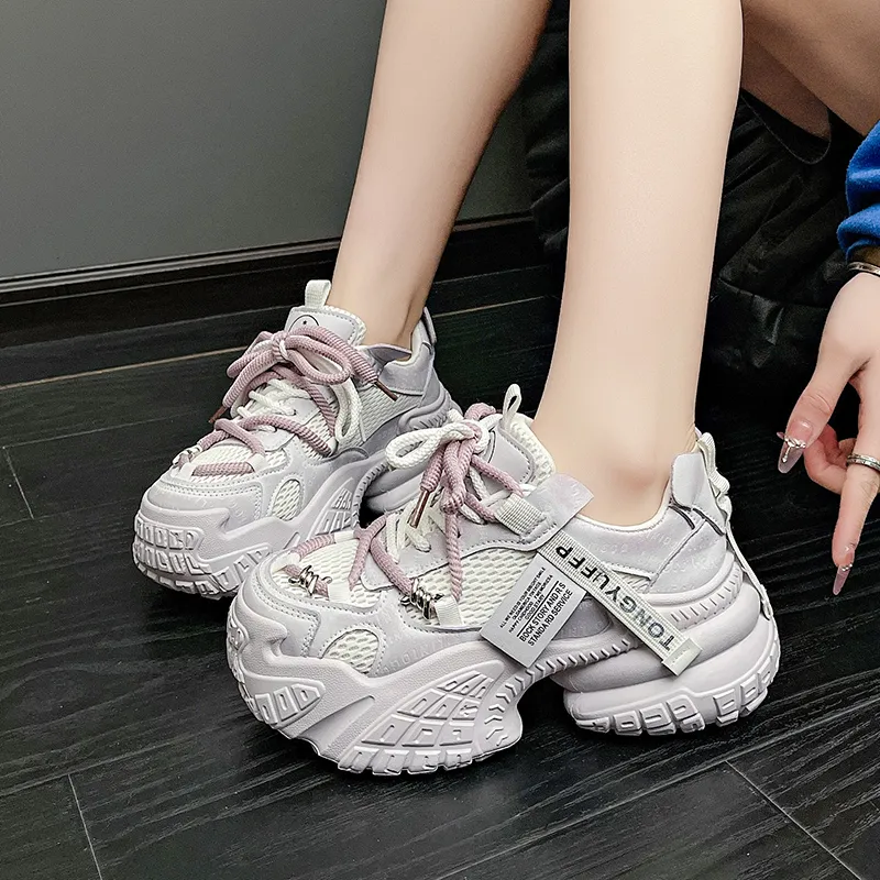 Boldi Kuki Slip Resistant Low Top Chunky Sneakers Women's-8