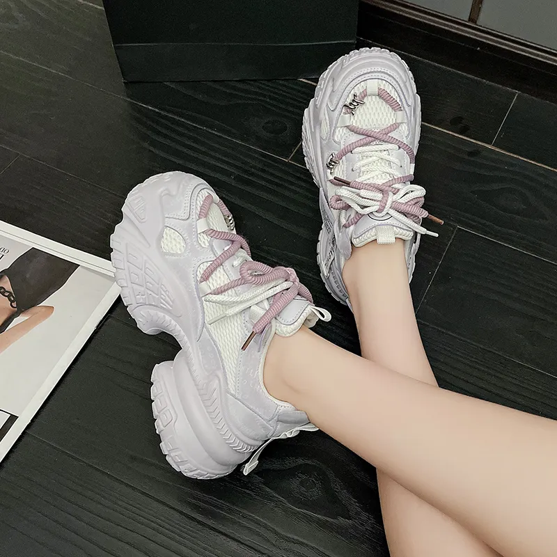 Boldi Kuki Slip Resistant Low Top Chunky Sneakers Women's-7