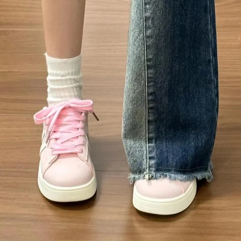 Boldi Kuki Anti Slip Wear Resistant Low Top Skateboard Shoes Women's Strawberry Pink Shopping Bag-2