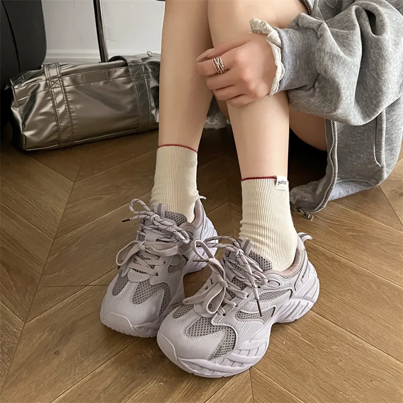 Boldi Kuki Slip Resistant, Height Increasing, And Breathable Low Top Chunky Sneakers Women's-6