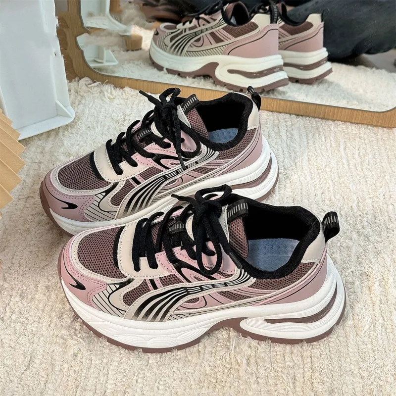 Boldi Kuki Slip Resistant Height Increasing Low Top Chunky Sneakers Women's-7