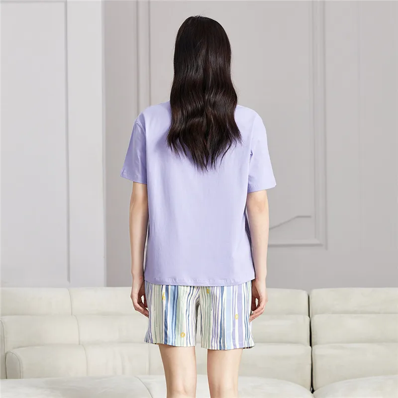 AUTUMNDEER Pajama Set Women's Lavender-1