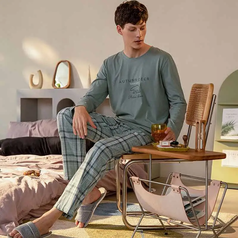 AUTUMNDEER Men Pajama Sets-2