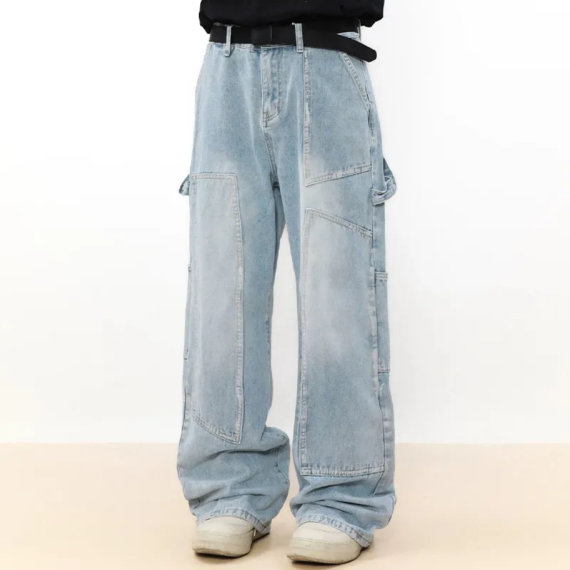 TESTUNG Trendy Essential Jeans Unisex Blue Tone-10
