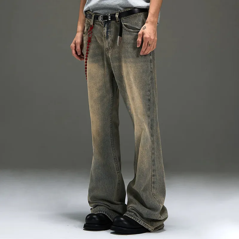 WELTER EXPERIMENT Fashion Versatile Jeans Unisex Classic Distressed Blue Shades-11