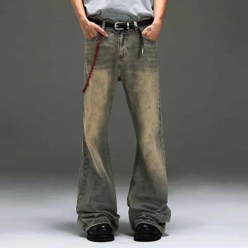 WELTER EXPERIMENT Fashion Versatile Jeans Unisex Classic Distressed Blue Shades-10