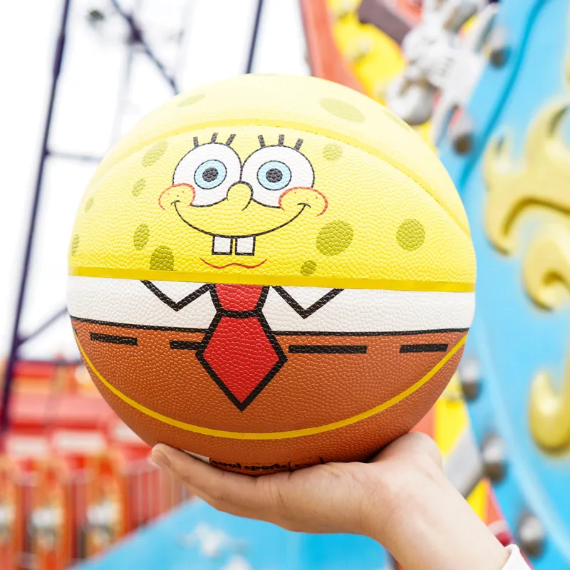 Kuangmi SpongeBob SquarePants Collection PU Basketball Size 7/6 Size Training-9
