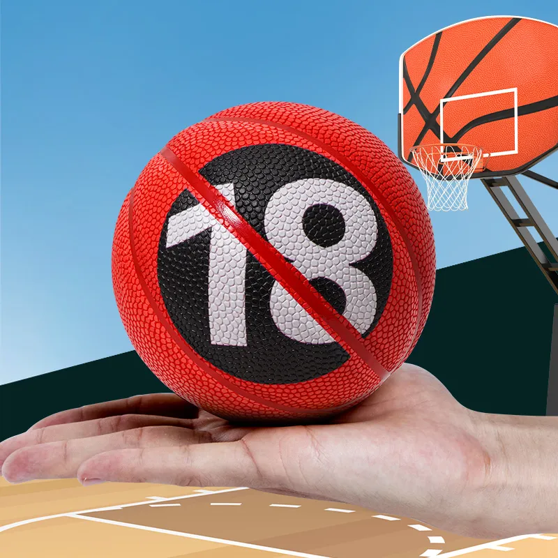 Kuangmi PU Basketball Red Size 1 Ball Street Unisex-7