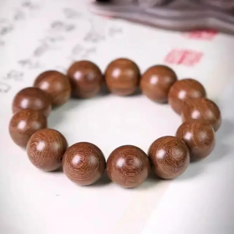 QIONGRUIGE QR Golden Sandalwood Bracelets Unisex-1
