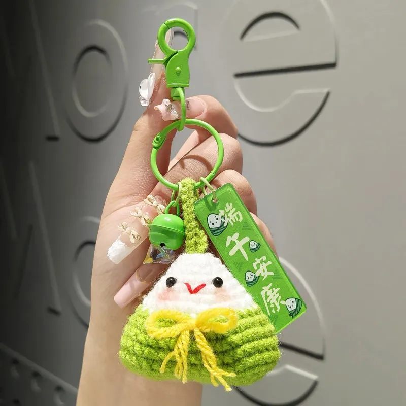 QIONGRUIGE QR Plush Fabric Pendants Unisex-16