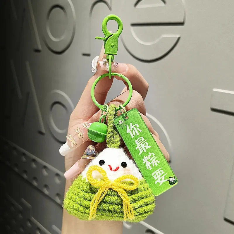 QIONGRUIGE QR Fabric Plush Pendant Unisex-1