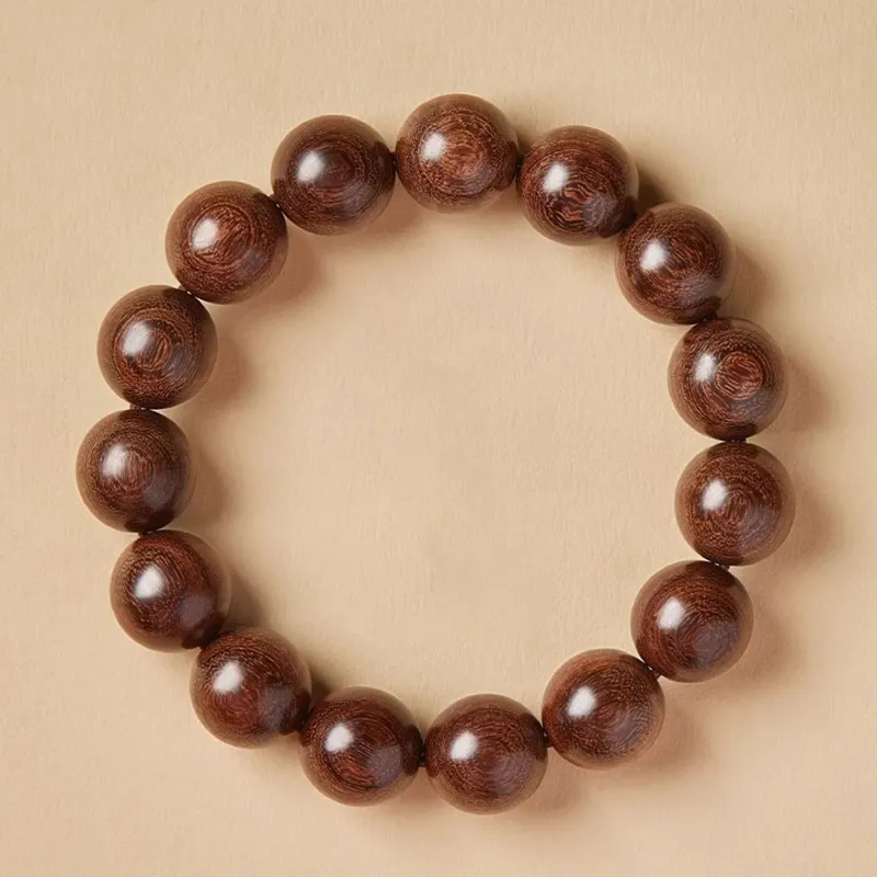 QIONGRUIGE QR Golden Sandalwood Bracelets Unisex-3