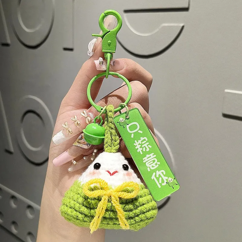 QIONGRUIGE QR Plush Fabric Pendants Unisex-10