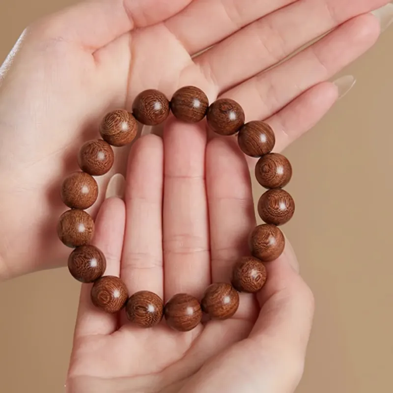 QIONGRUIGE QR Golden Sandalwood Bracelets Unisex-2
