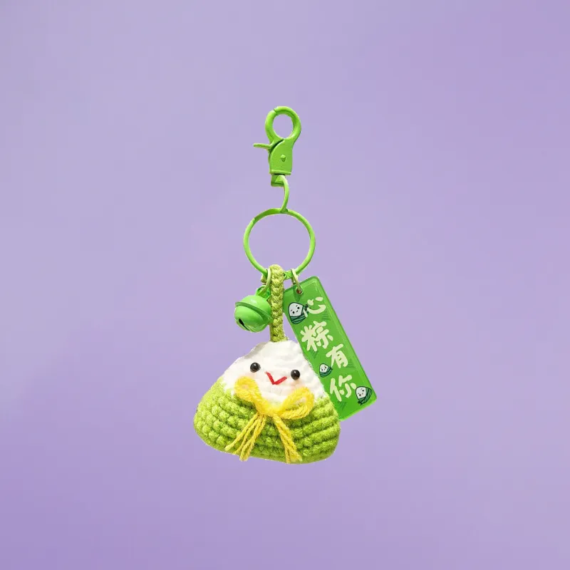 QIONGRUIGE QR Plush Fabric Pendants Unisex-4