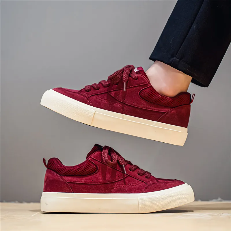 ADERSTAR Abrasion-Resistant Low-Top Skateboard Shoes Men's-13