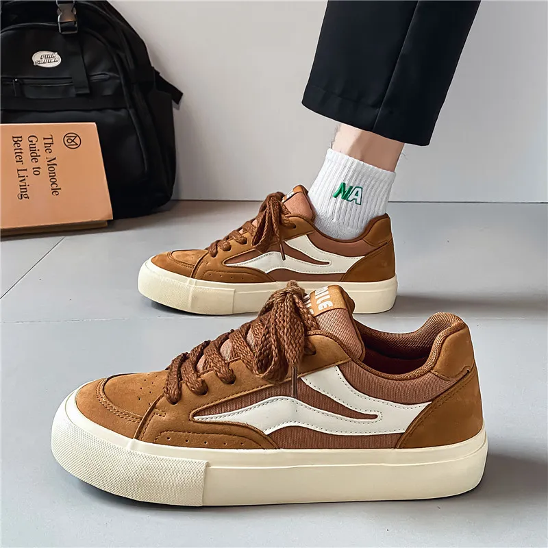 ADERSTAR Abrasion Resistant Low Top Skateboard Shoes Men's-17