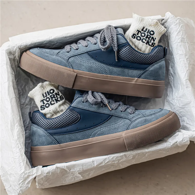 ADERSTAR Abrasion-Resistant Low-Top Skateboard Shoes Men's-8