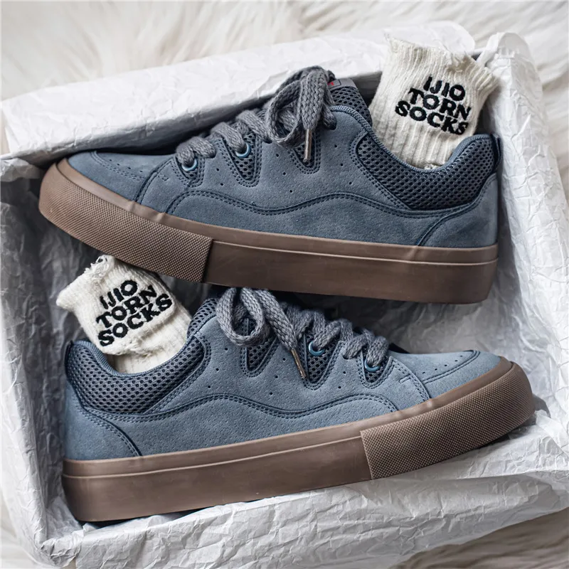 ADERSTAR Abrasion Resistant Low Top Skateboard Shoes Men's-7
