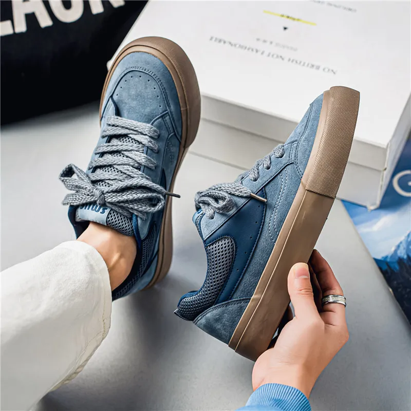 ADERSTAR Abrasion-Resistant Low-Top Skateboard Shoes Men's-7