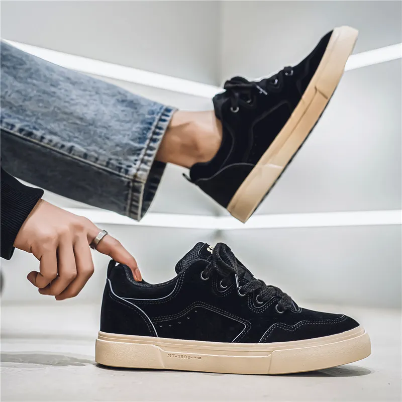 ADERSTAR Abrasion-Resistant Low-Top Skateboard Shoes Men's-9