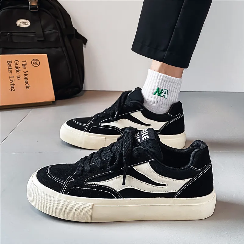 ADERSTAR Abrasion Resistant Low Top Skateboard Shoes Men's-4