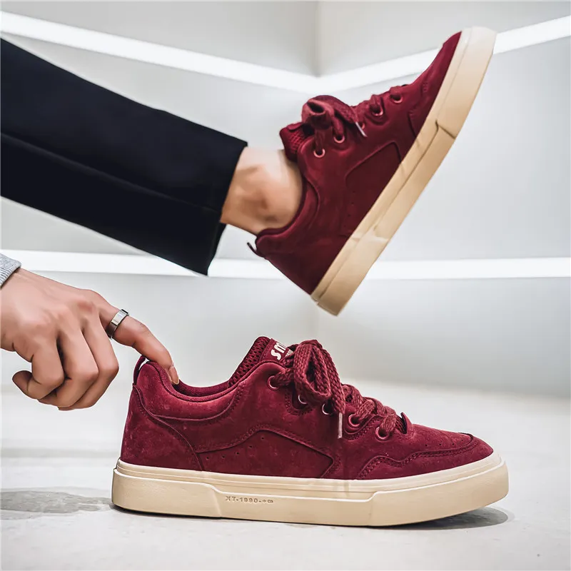 ADERSTAR Abrasion-Resistant Low-Top Skateboard Shoes Men's-3
