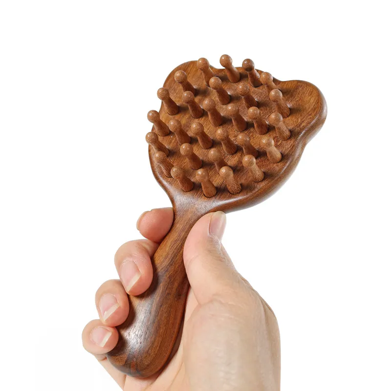 XIBI Golden Sandalwood Studs Meridian Comb Straight Hair-3