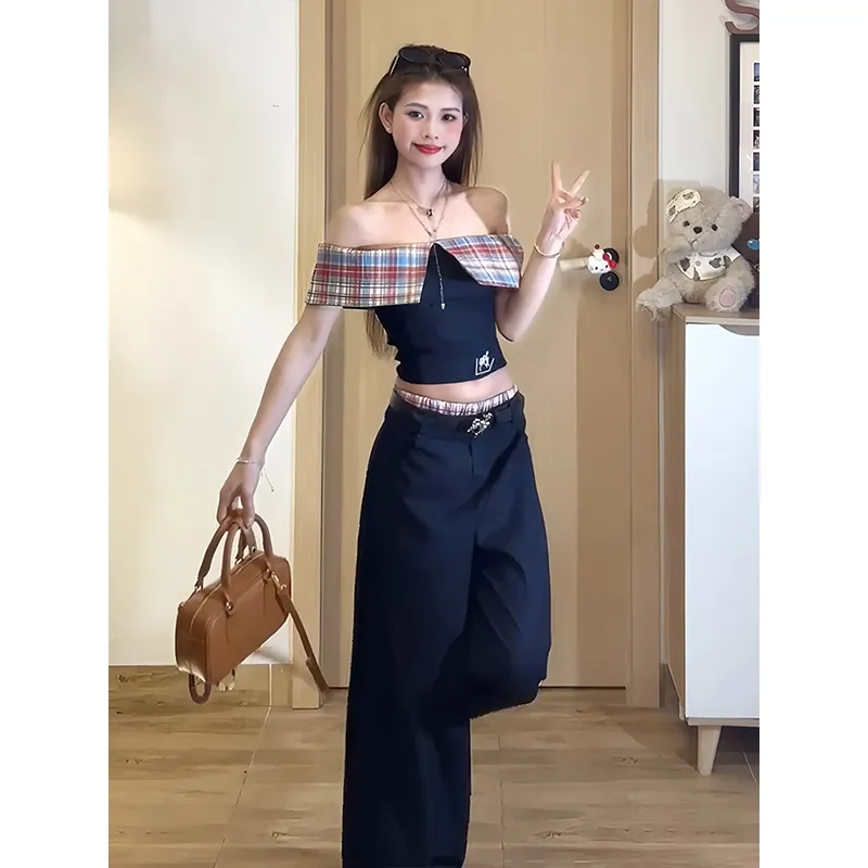 KUNZHUDAXIANG Skirt Set Women's-37