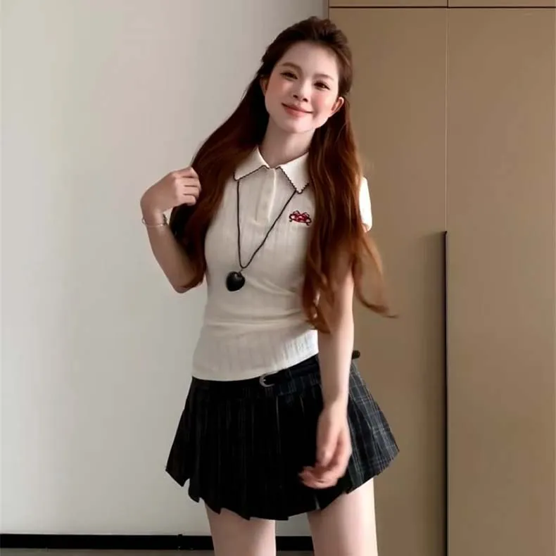 WOVLAS Two Piece Skirt Sets Women's-2
