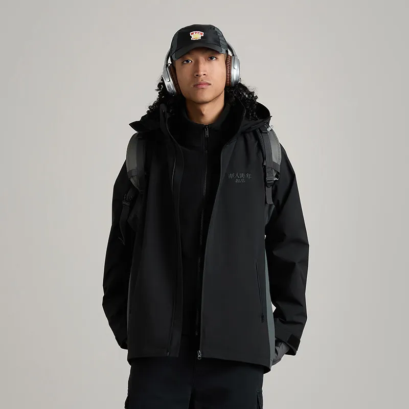 OCCUPY Basic Logo Series Jacket Unisex Black-2
