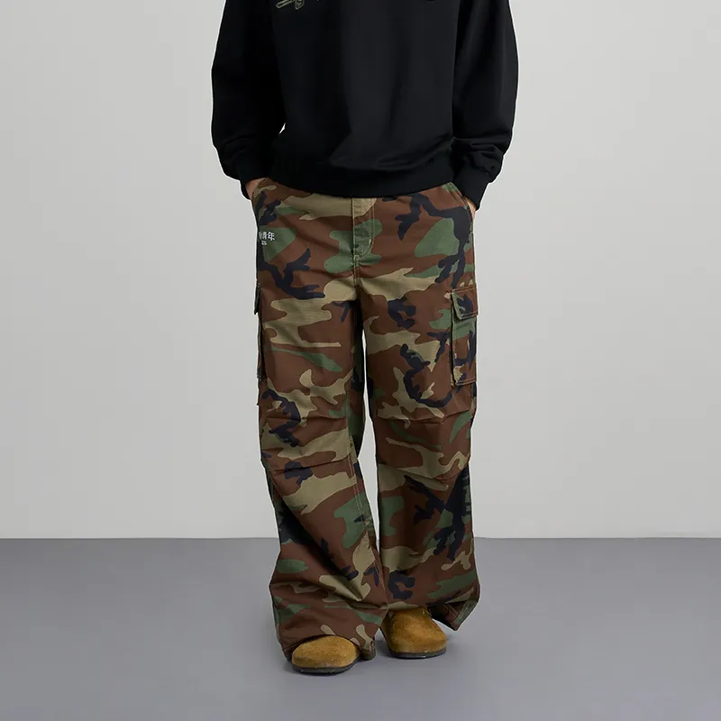OCCUPY Cargo Pants Unisex Camouflage-3