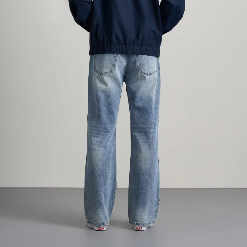 OCCUPY Jeans Unisex Washed Blue-4