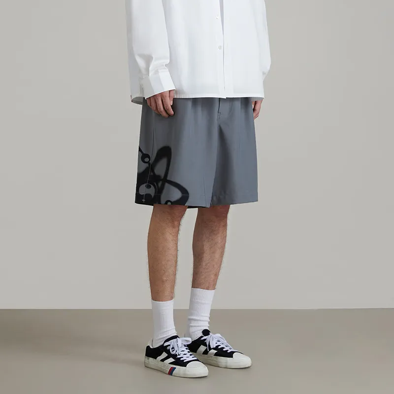 OCCUPY Casual Shorts Unisex Gray-3