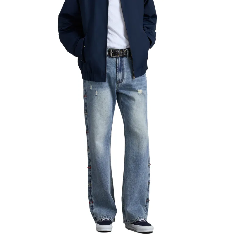 OCCUPY Jeans Unisex Washed Blue-2