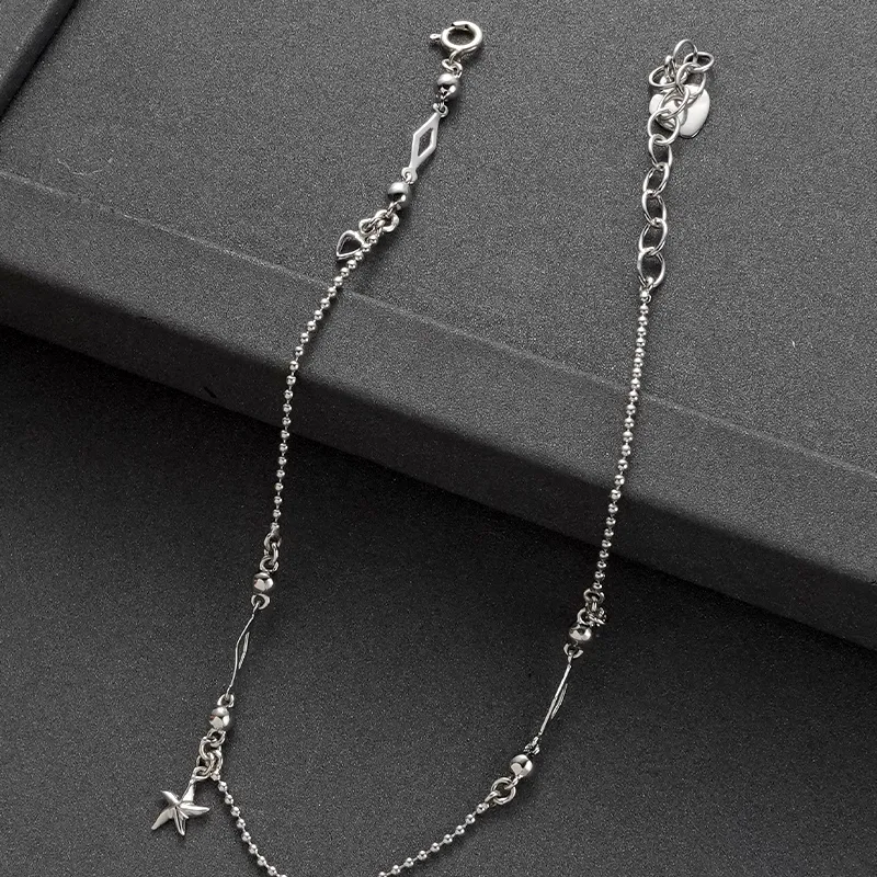 NAITANG S925 Silver Anklets Unisex-2