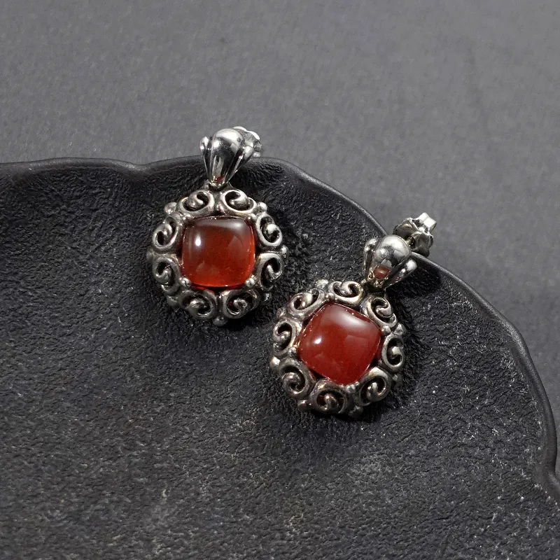NAITANG S925 Silver Stud Earrings Unisex-1