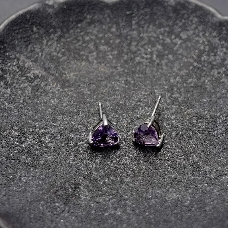 NAITANG S925 Silver Stud Earrings Unisex-3