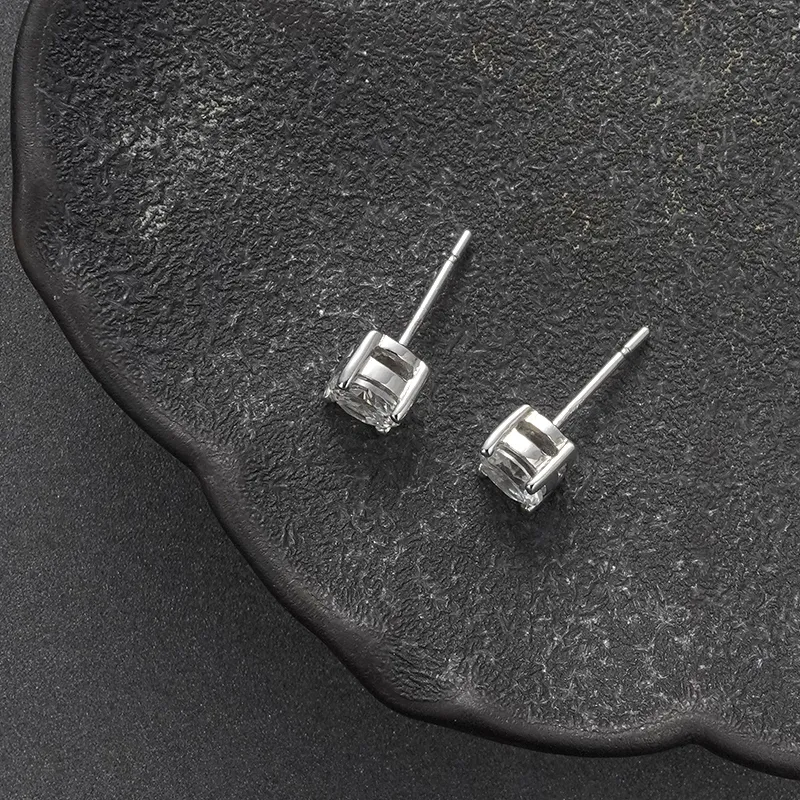 NAITANG S925 Silver Stud Earrings Unisex-3