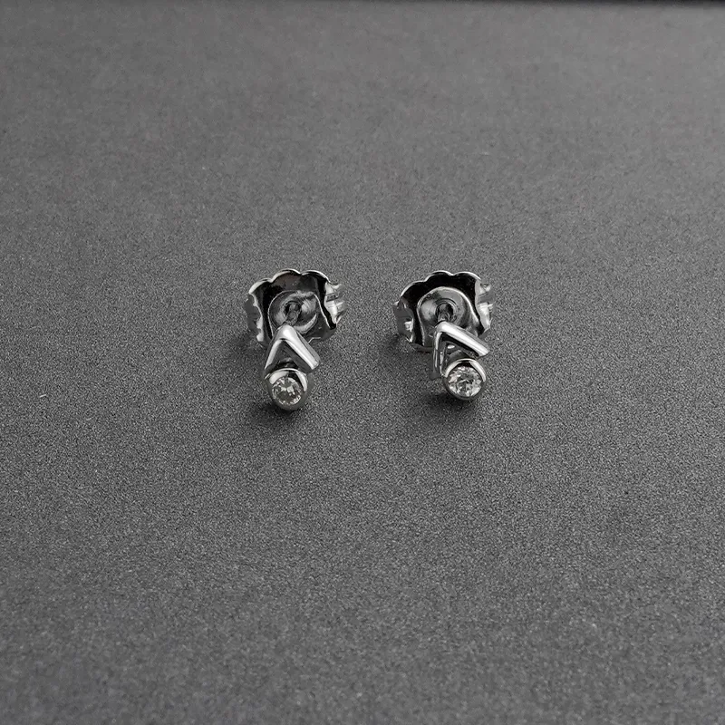 NAITANG S925 Silver Stud Earrings Unisex-1