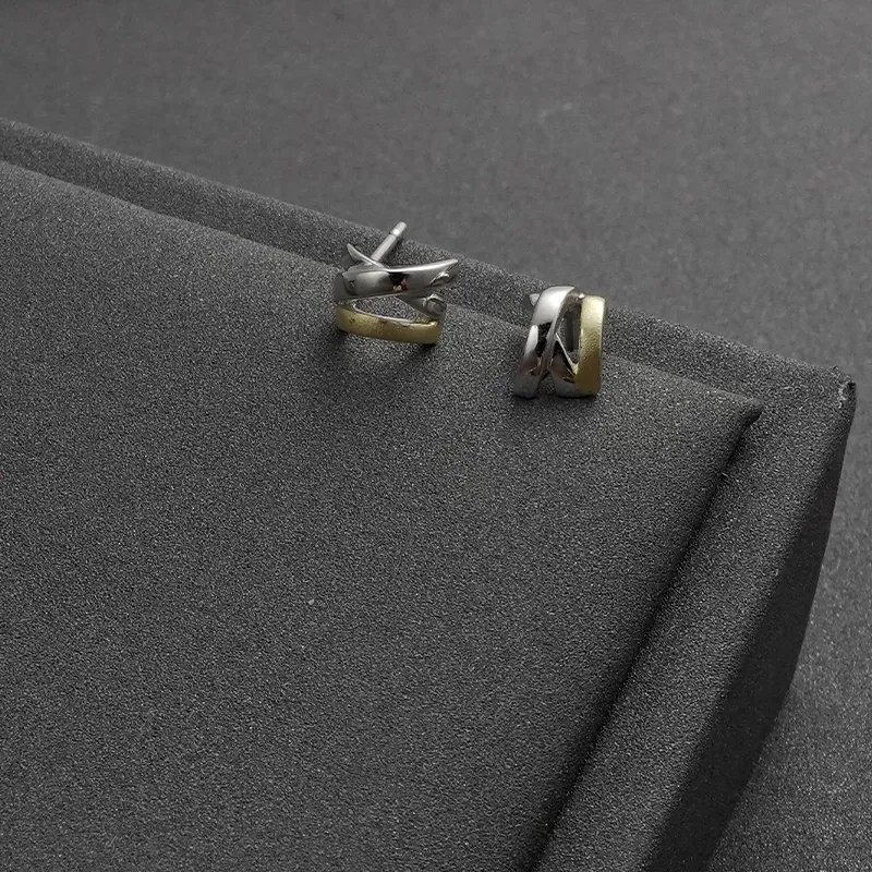 NAITANG S925 Silver Stud Earrings Unisex-3